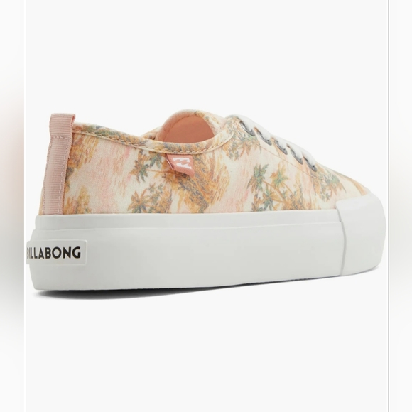 Billabong Tropical Palm Print Platform Sneaker, Size 7 - Picture 5 of 7